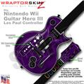 Abstract 01 Purple Skin by WraptorSkinz TM fits Nintendo Wii Guitar Hero III (3) Les Paul Controller (GUITAR NOT INCLUDED)
