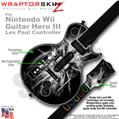 Lightning White Skin by WraptorSkinz TM fits Nintendo Wii Guitar Hero III (3) Les Paul Controller (GUITAR NOT INCLUDED)