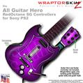 Colorburst Purple WraptorSkinz TM Skin fits All PS2 SG Guitars Controllers (GUITAR NOT INCLUDED)s