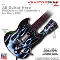 Metal Flames Blue WraptorSkinz TM Skin fits All PS2 SG Guitars Controllers (GUITAR NOT INCLUDED)s