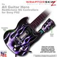 Metal Flames Purple WraptorSkinz TM Skin fits All PS2 SG Guitars Controllers (GUITAR NOT INCLUDED)s