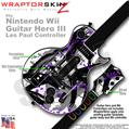 Abstract 02 Purple Skin by WraptorSkinz TM fits Nintendo Wii Guitar Hero III (3) Les Paul Controller (GUITAR NOT INCLUDED)