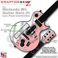 Chrome Drip on Pink Skin by WraptorSkinz TM fits Nintendo Wii Guitar Hero III (3) Les Paul Controller (GUITAR NOT INCLUDED)