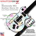 Kearas Peace Signs on White Skin by WraptorSkinz TM fits Nintendo Wii Guitar Hero III (3) Les Paul Controller (GUITAR NOT INCLUDED)