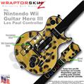 Leopard Skin Skin by WraptorSkinz TM fits Nintendo Wii Guitar Hero III (3) Les Paul Controller (GUITAR NOT INCLUDED)