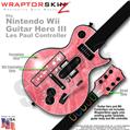 Stardust Pink Skin by WraptorSkinz TM fits Nintendo Wii Guitar Hero III (3) Les Paul Controller (GUITAR NOT INCLUDED)