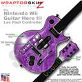 Stardust Purple Skin by WraptorSkinz TM fits Nintendo Wii Guitar Hero III (3) Les Paul Controller (GUITAR NOT INCLUDED)