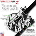 Zebra Skin Stripes Skin by WraptorSkinz TM fits Nintendo Wii Guitar Hero III (3) Les Paul Controller (GUITAR NOT INCLUDED)