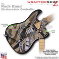 Camouflage Brown WraptorSkinz  Skin fits Rock Band Stratocaster Guitar for Nintendo Wii, XBOX 360, PS2 & PS3 (GUITAR NOT INCLUDED)