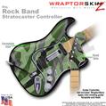 Camouflage Green WraptorSkinz  Skin fits Rock Band Stratocaster Guitar for Nintendo Wii, XBOX 360, PS2 & PS3 (GUITAR NOT INCLUDED)