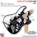 Chrome Drip on Black WraptorSkinz  Skin fits Rock Band Stratocaster Guitar for Nintendo Wii, XBOX 360, PS2 & PS3 (GUITAR NOT INCLUDED)