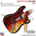 Fire WraptorSkinz  Skin fits Rock Band Stratocaster Guitar for Nintendo Wii, XBOX 360, PS2 & PS3 (GUITAR NOT INCLUDED)