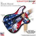 Ole Glory WraptorSkinz  Skin fits Rock Band Stratocaster Guitar for Nintendo Wii, XBOX 360, PS2 & PS3 (GUITAR NOT INCLUDED)