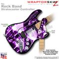 Radioactive Purple WraptorSkinz  Skin fits Rock Band Stratocaster Guitar for Nintendo Wii, XBOX 360, PS2 & PS3 (GUITAR NOT INCLUDED)