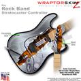 Ripped Metal Fire WraptorSkinz  Skin fits Rock Band Stratocaster Guitar for Nintendo Wii, XBOX 360, PS2 & PS3 (GUITAR NOT INCLUDED)