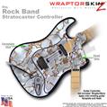 Rusted Metal WraptorSkinz  Skin fits Rock Band Stratocaster Guitar for Nintendo Wii, XBOX 360, PS2 & PS3 (GUITAR NOT INCLUDED)