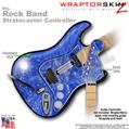 Stardust Blue WraptorSkinz  Skin fits Rock Band Stratocaster Guitar for Nintendo Wii, XBOX 360, PS2 & PS3 (GUITAR NOT INCLUDED)