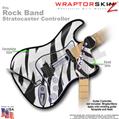 Zebra Stripes WraptorSkinz  Skin fits Rock Band Stratocaster Guitar for Nintendo Wii, XBOX 360, PS2 & PS3 (GUITAR NOT INCLUDED)