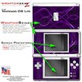 Nintendo DS Lite Skin Abstract 01 Purple WraptorSkinz Kit by TuneTattooz