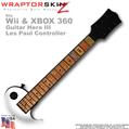 Birdseye Maple Neck Skin by WraptorSkinz TM fits Nintendo Wii & XBOX 360 Guitar Hero III (3) Les Paul Controller (GUITAR NOT INCLUDED)