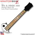 Birdseye Maple Light Neck Skin by WraptorSkinz TM fits Nintendo Wii & XBOX 360 Guitar Hero III (3) Les Paul Controller (GUITAR NOT INCLUDED)