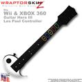 Black Neck Skin by WraptorSkinz TM fits Nintendo Wii & XBOX 360 Guitar Hero III (3) Les Paul Controller (GUITAR NOT INCLUDED)