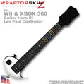 Oak Black Neck Skin by WraptorSkinz TM fits Nintendo Wii & XBOX 360 Guitar Hero III (3) Les Paul Controller (GUITAR NOT INCLUDED)