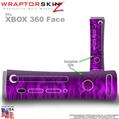 Fire Purple Skin by WraptorSkinz TM fits XBOX 360 Factory Faceplates