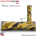 Camouflage Yellow Skin by WraptorSkinz TM fits XBOX 360 Factory Faceplates
