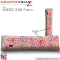 Kearas Flowers on Pink Skin by WraptorSkinz TM fits XBOX 360 Factory Faceplates