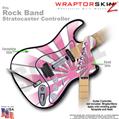 Rising Sun Pink WraptorSkinz  Skin fits Rock Band Stratocaster Guitar for Nintendo Wii, XBOX 360, PS2 & PS3 (GUITAR NOT INCLUDED)