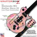 Kearas Peace Signs on Pink Skin by WraptorSkinz TM fits Nintendo Wii Guitar Hero III (3) Les Paul Controller (GUITAR NOT INCLUDED)