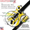 Rising Sun Yellow Skin by WraptorSkinz TM fits Nintendo Wii Guitar Hero III (3) Les Paul Controller (GUITAR NOT INCLUDED)