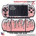 Chrome Drip on Pink WraptorSkinz  Decal Style Skin fits Sony PSP Slim (PSP 2000)