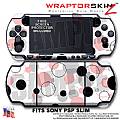 Lots of Dots Pink on White WraptorSkinz  Decal Style Skin fits Sony PSP Slim (PSP 2000)