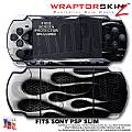 Metal Flames Chrome WraptorSkinz  Decal Style Skin fits Sony PSP Slim (PSP 2000)