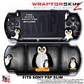 Penguins on Black WraptorSkinz  Decal Style Skin fits Sony PSP Slim (PSP 2000)