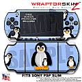 Penguins on Blue WraptorSkinz  Decal Style Skin fits Sony PSP Slim (PSP 2000)