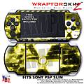 Radioactive Yellow WraptorSkinz  Decal Style Skin fits Sony PSP Slim (PSP 2000)
