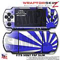 Rising Sun Blue WraptorSkinz  Decal Style Skin fits Sony PSP Slim (PSP 2000)