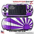 Rising Sun Purple WraptorSkinz  Decal Style Skin fits Sony PSP Slim (PSP 2000)