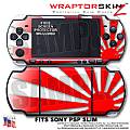 Rising Sun Red WraptorSkinz  Decal Style Skin fits Sony PSP Slim (PSP 2000)