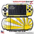 Rising Sun Yellow WraptorSkinz  Decal Style Skin fits Sony PSP Slim (PSP 2000)