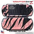 Zebra Stripes Pink WraptorSkinz  Decal Style Skin fits Sony PSP Slim (PSP 2000)