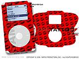 Lotsa Kisses Black On Red iPod Tune Tattoo Kit (fits 4th Gen iPods)