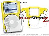 Paint Drip Yellow iPod Tune Tattoo Kit (fits 4th Gen iPods)