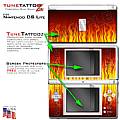 Nintendo DS Lite Skin Fire on Black WraptorSkinz Kit by TuneTattooz