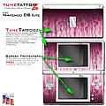 Nintendo DS Lite Skin Fire Pink on Black WraptorSkinz Kit by TuneTattooz