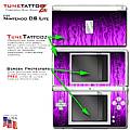 Nintendo DS Lite Skin Fire Purple on Black WraptorSkinz Kit by TuneTattooz