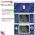 Nintendo DS Lite Skin Aluminum Panels Blue WraptorSkinz Kit by TuneTattooz